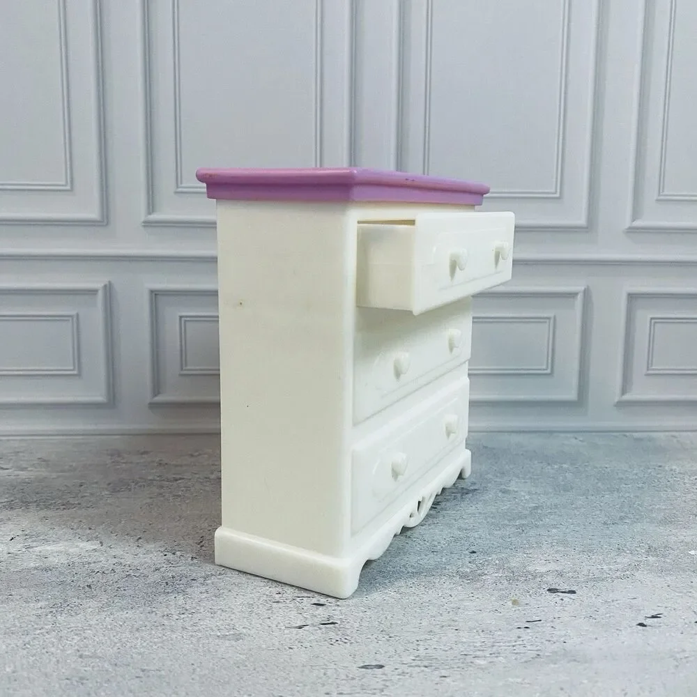 Vintage White And pink Barbie Kelly Doll Dresser